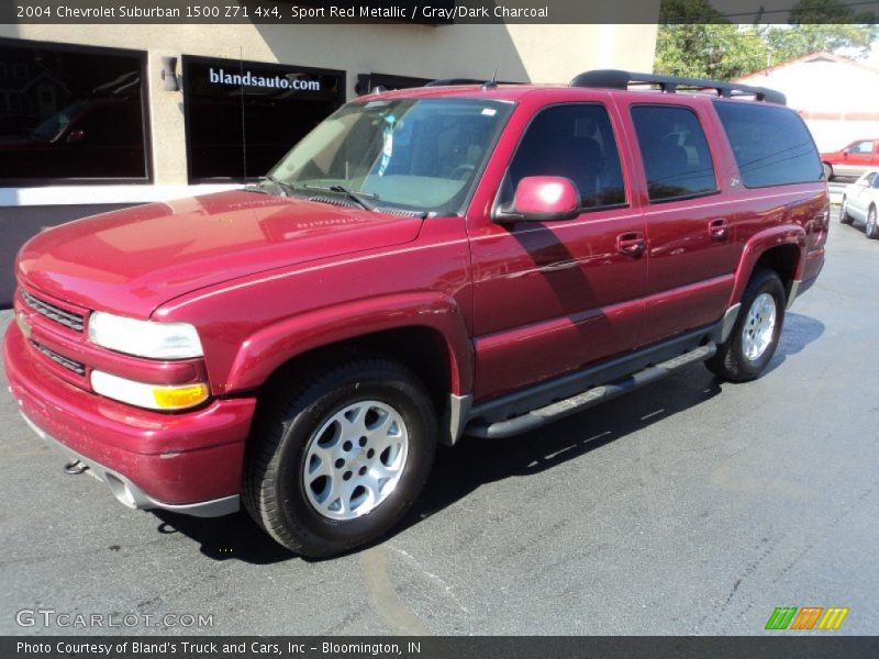 Sport Red Metallic / Gray/Dark Charcoal 2004 Chevrolet Suburban 1500 Z71 4x4