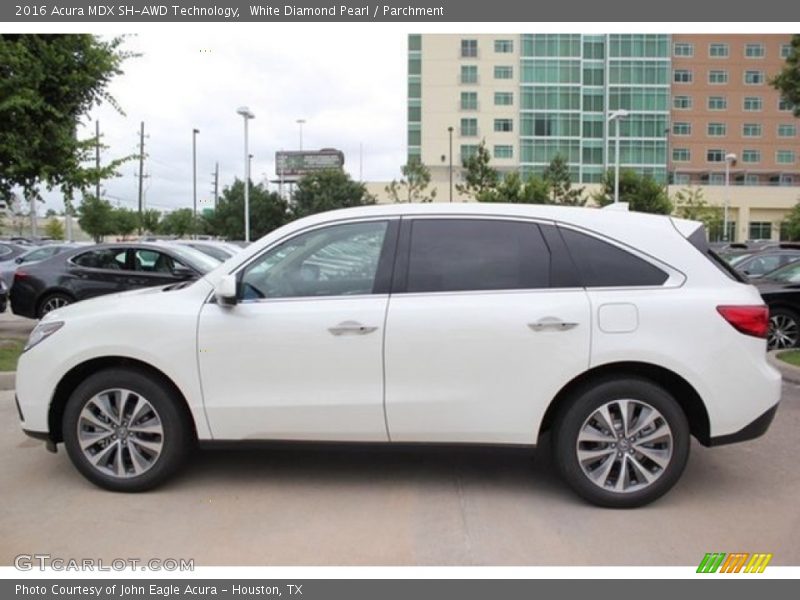 White Diamond Pearl / Parchment 2016 Acura MDX SH-AWD Technology