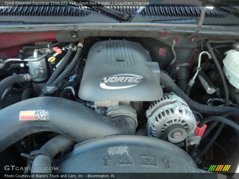 Sport Red Metallic / Gray/Dark Charcoal 2004 Chevrolet Suburban 1500 Z71 4x4