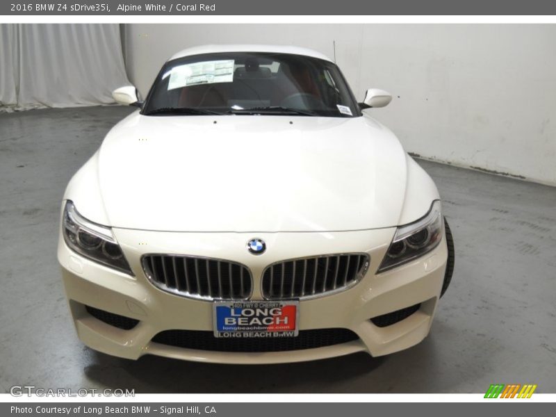 Alpine White / Coral Red 2016 BMW Z4 sDrive35i