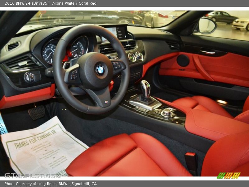  2016 Z4 sDrive35i Coral Red Interior