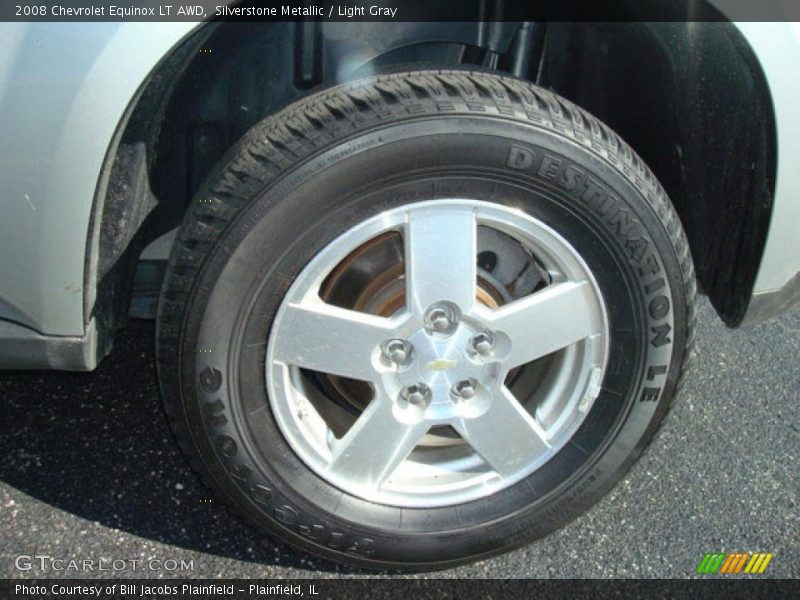 Silverstone Metallic / Light Gray 2008 Chevrolet Equinox LT AWD