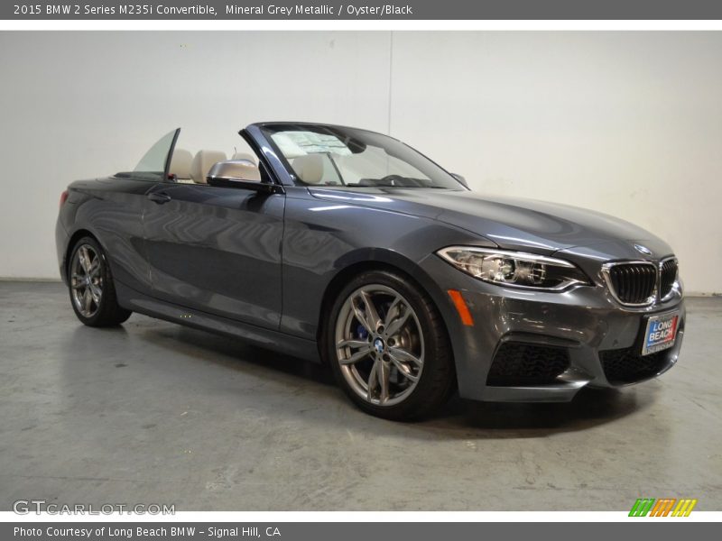 Mineral Grey Metallic / Oyster/Black 2015 BMW 2 Series M235i Convertible