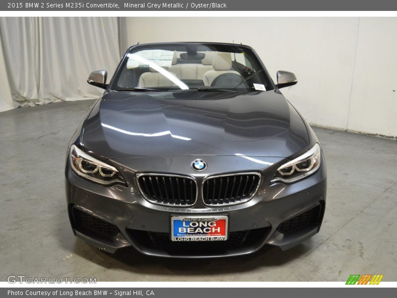 Mineral Grey Metallic / Oyster/Black 2015 BMW 2 Series M235i Convertible