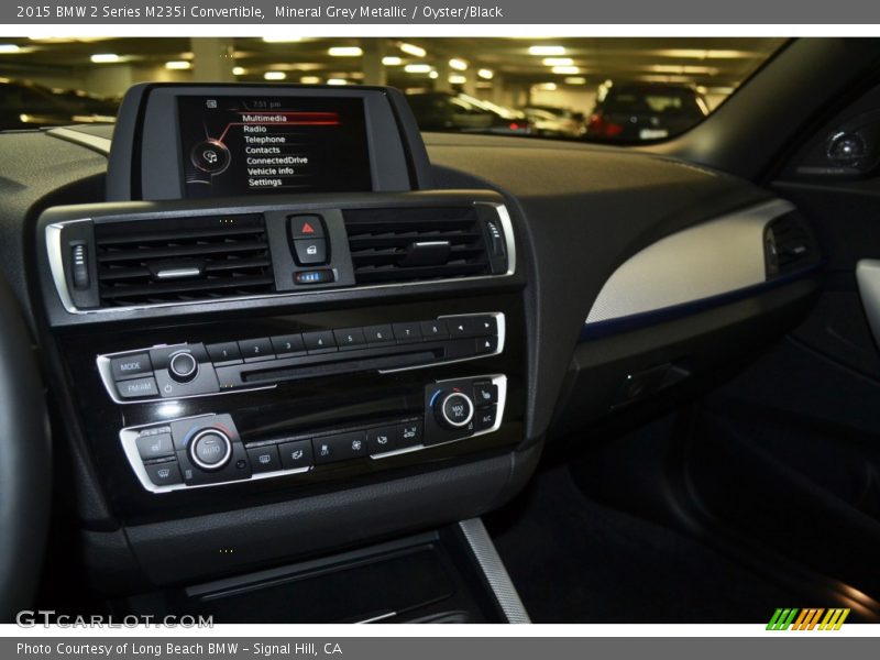 Mineral Grey Metallic / Oyster/Black 2015 BMW 2 Series M235i Convertible