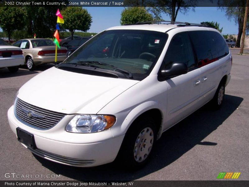 Stone White Clearcoat / Taupe 2002 Chrysler Town & Country eL