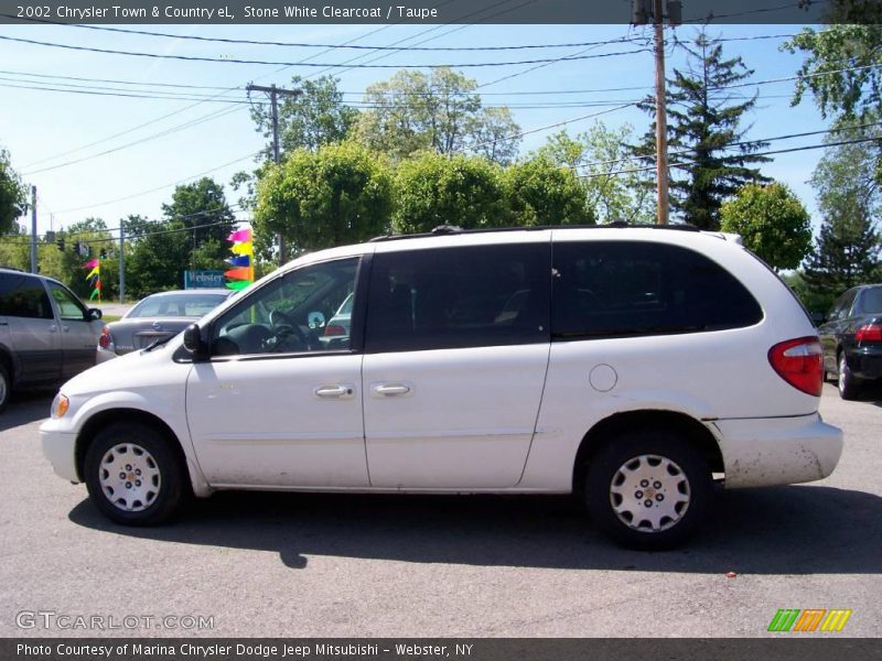 Stone White Clearcoat / Taupe 2002 Chrysler Town & Country eL