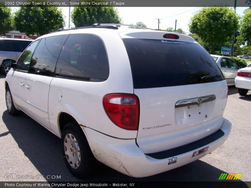 Stone White Clearcoat / Taupe 2002 Chrysler Town & Country eL