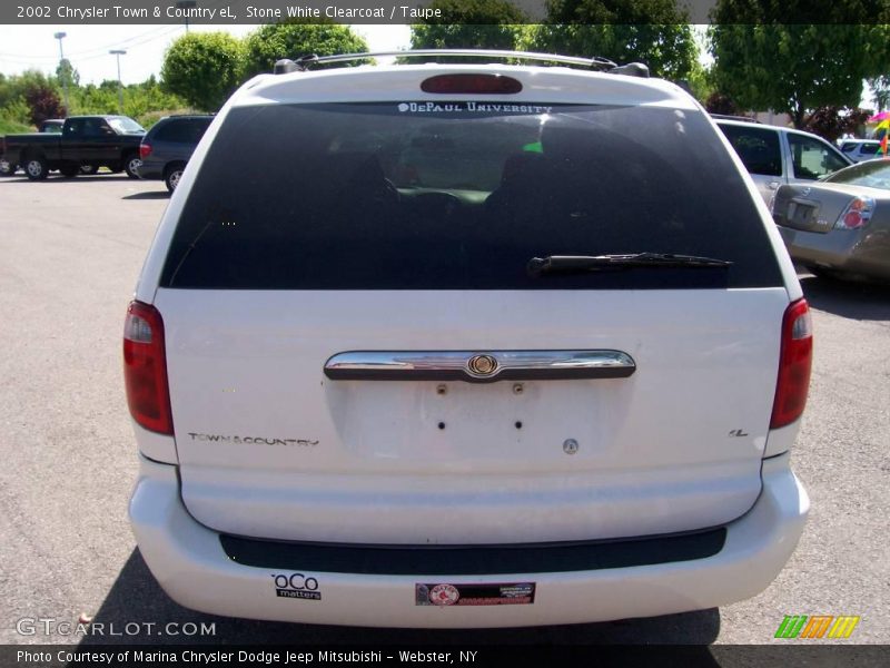 Stone White Clearcoat / Taupe 2002 Chrysler Town & Country eL