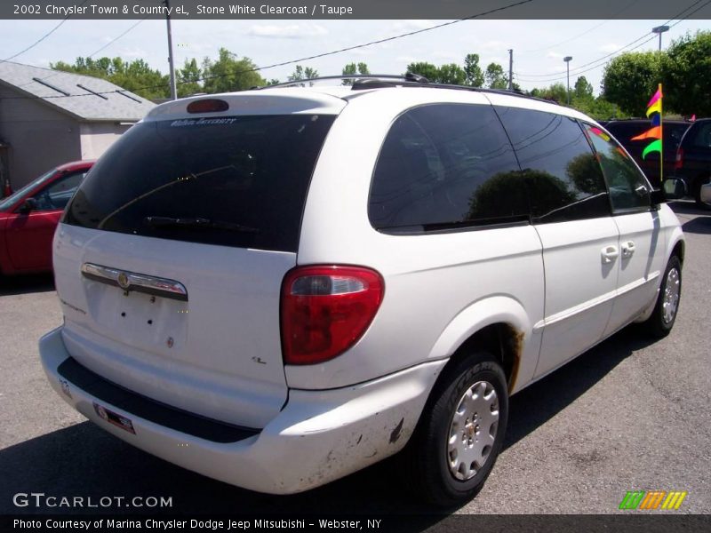 Stone White Clearcoat / Taupe 2002 Chrysler Town & Country eL