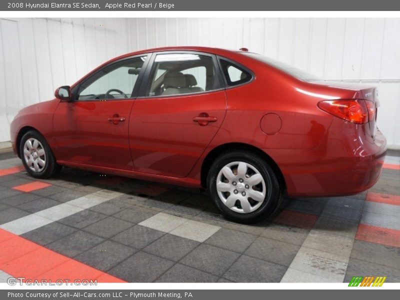 Apple Red Pearl / Beige 2008 Hyundai Elantra SE Sedan