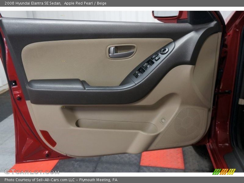 Apple Red Pearl / Beige 2008 Hyundai Elantra SE Sedan