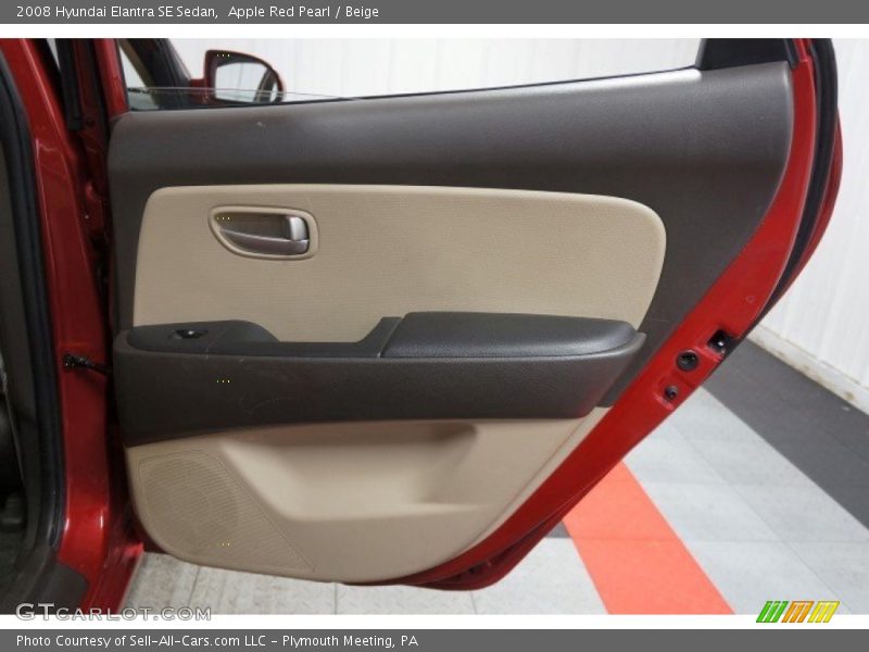 Apple Red Pearl / Beige 2008 Hyundai Elantra SE Sedan