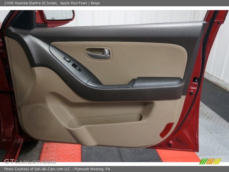 Apple Red Pearl / Beige 2008 Hyundai Elantra SE Sedan