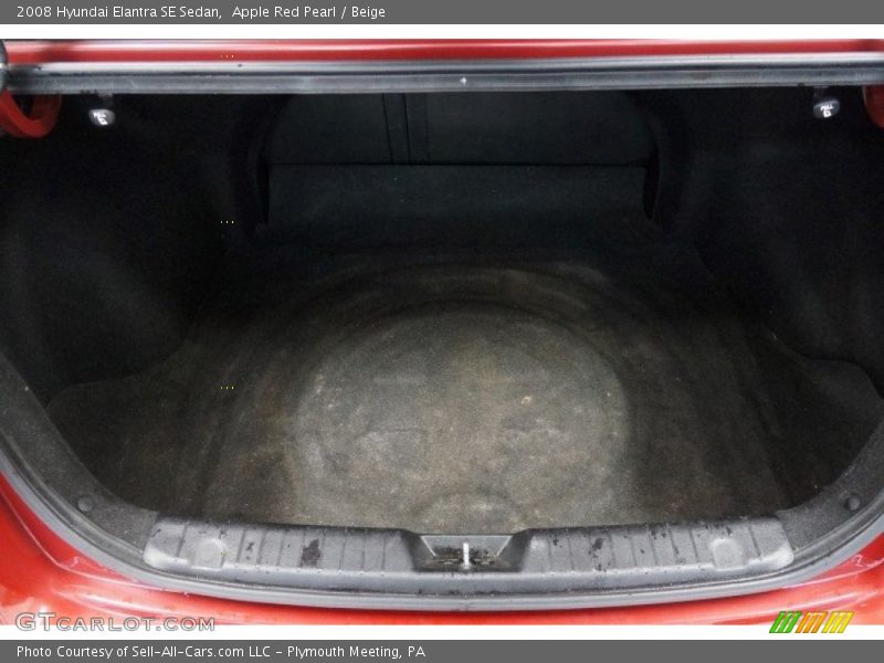 Apple Red Pearl / Beige 2008 Hyundai Elantra SE Sedan