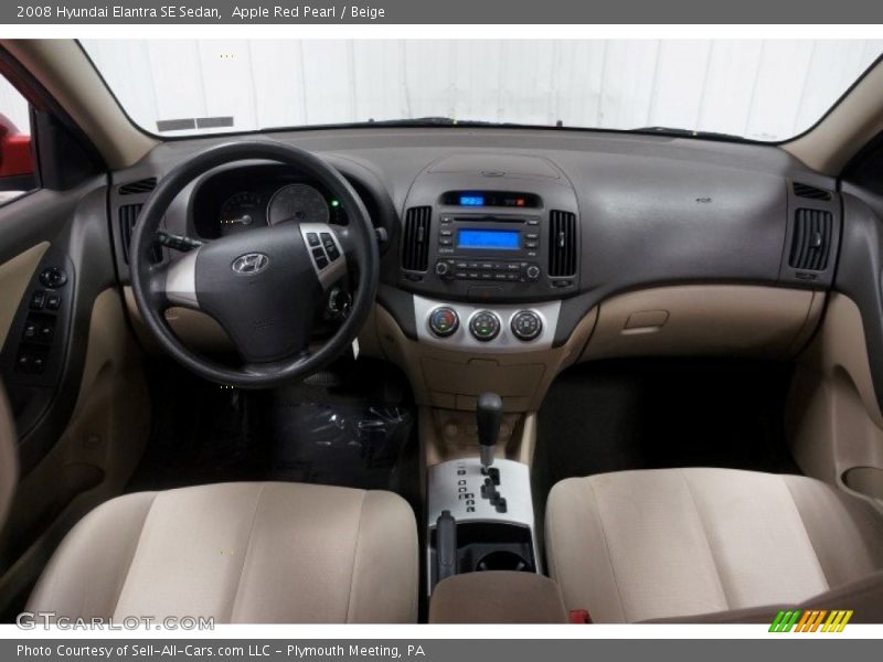 Apple Red Pearl / Beige 2008 Hyundai Elantra SE Sedan