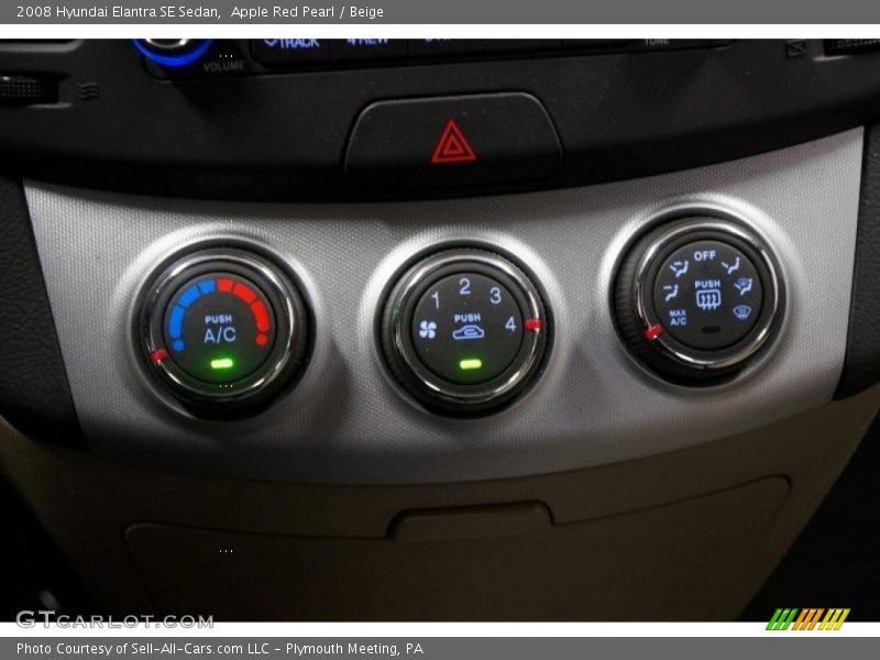 Apple Red Pearl / Beige 2008 Hyundai Elantra SE Sedan