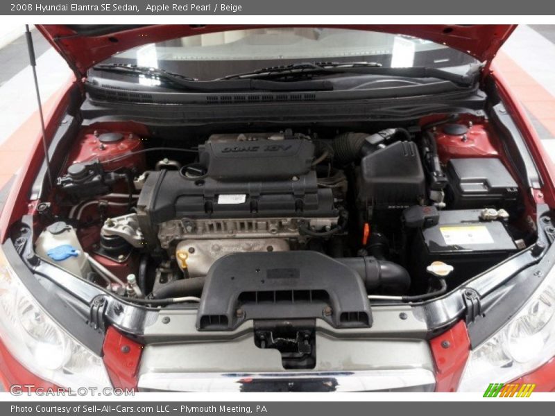 Apple Red Pearl / Beige 2008 Hyundai Elantra SE Sedan