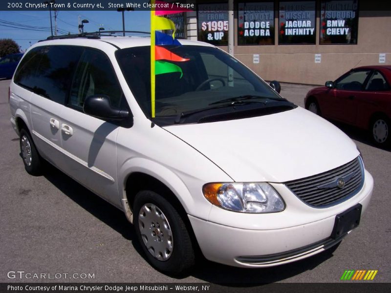 Stone White Clearcoat / Taupe 2002 Chrysler Town & Country eL
