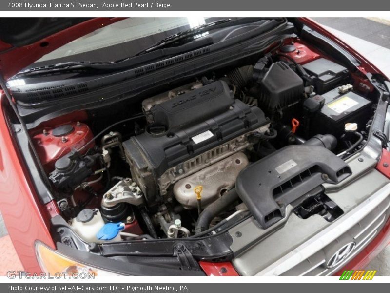 Apple Red Pearl / Beige 2008 Hyundai Elantra SE Sedan