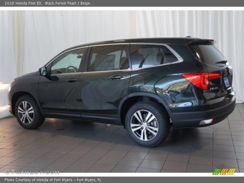 Black Forest Pearl / Beige 2016 Honda Pilot EX