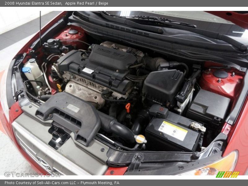 Apple Red Pearl / Beige 2008 Hyundai Elantra SE Sedan