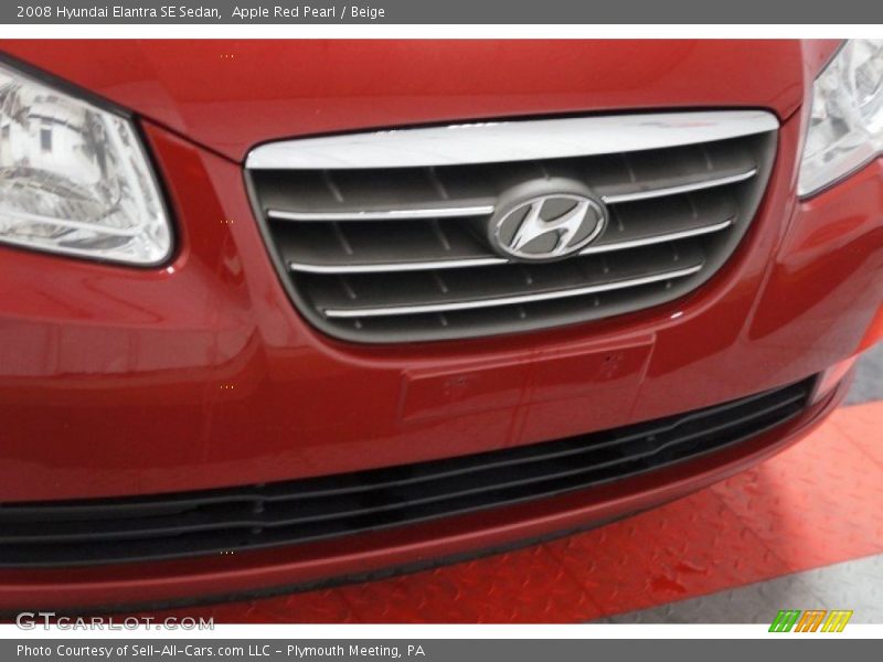 Apple Red Pearl / Beige 2008 Hyundai Elantra SE Sedan