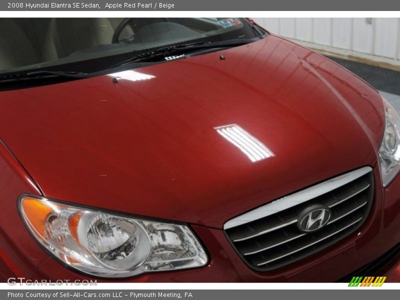 Apple Red Pearl / Beige 2008 Hyundai Elantra SE Sedan