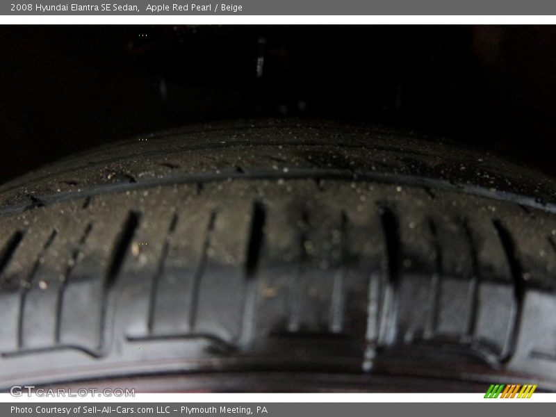 Apple Red Pearl / Beige 2008 Hyundai Elantra SE Sedan