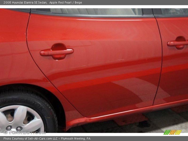 Apple Red Pearl / Beige 2008 Hyundai Elantra SE Sedan