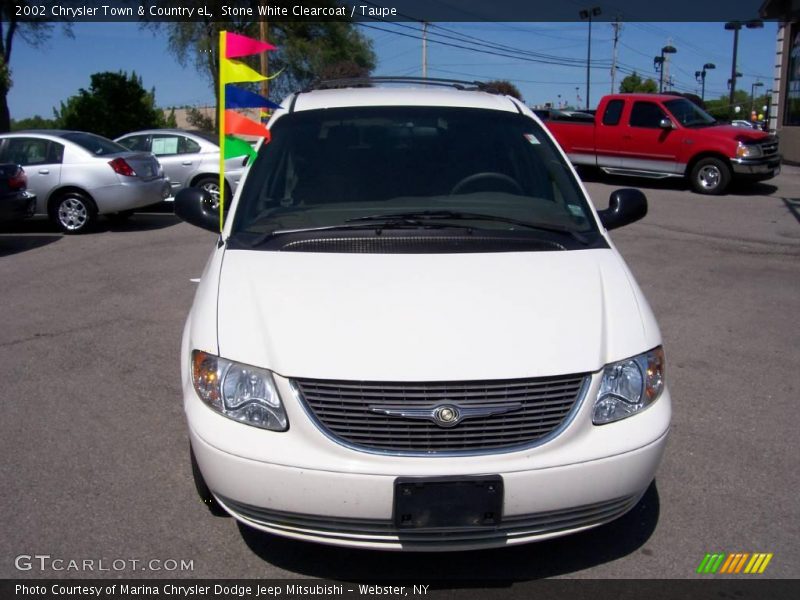 Stone White Clearcoat / Taupe 2002 Chrysler Town & Country eL
