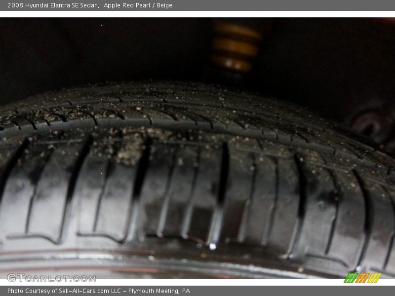 Apple Red Pearl / Beige 2008 Hyundai Elantra SE Sedan