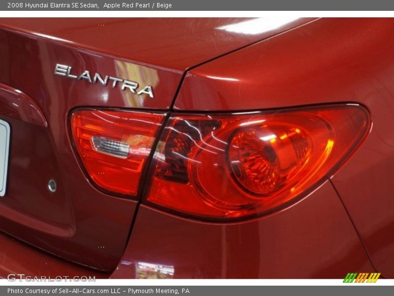 Apple Red Pearl / Beige 2008 Hyundai Elantra SE Sedan