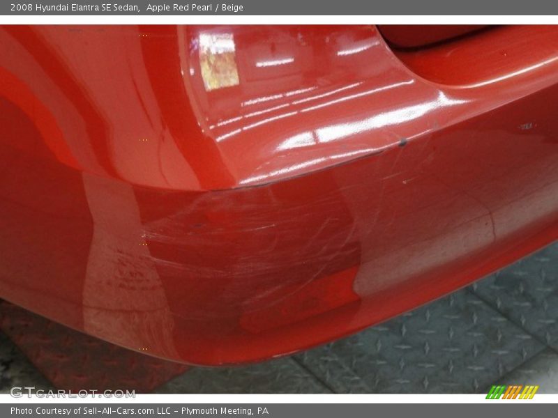 Apple Red Pearl / Beige 2008 Hyundai Elantra SE Sedan