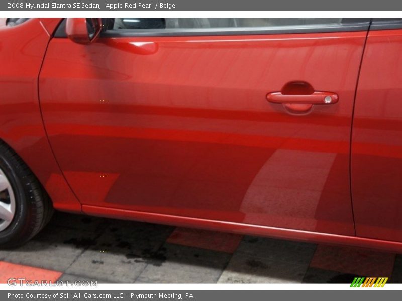 Apple Red Pearl / Beige 2008 Hyundai Elantra SE Sedan