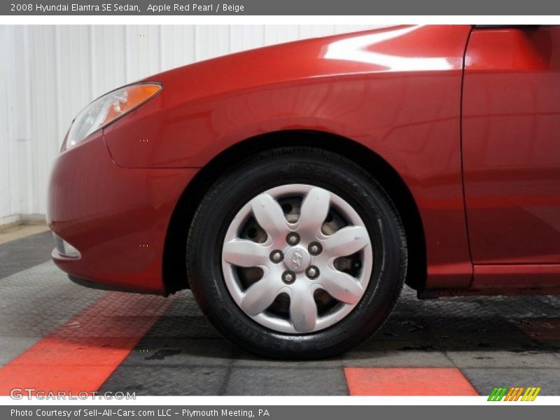 Apple Red Pearl / Beige 2008 Hyundai Elantra SE Sedan