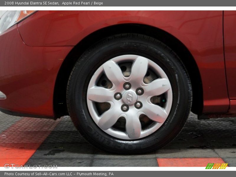 Apple Red Pearl / Beige 2008 Hyundai Elantra SE Sedan