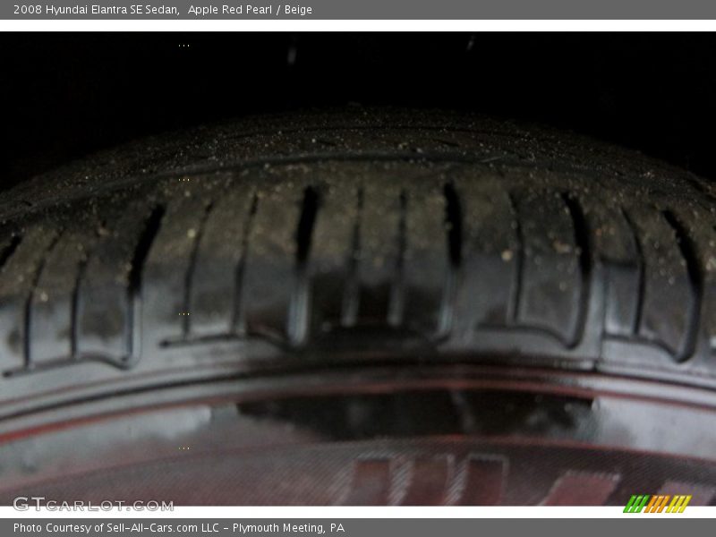 Apple Red Pearl / Beige 2008 Hyundai Elantra SE Sedan