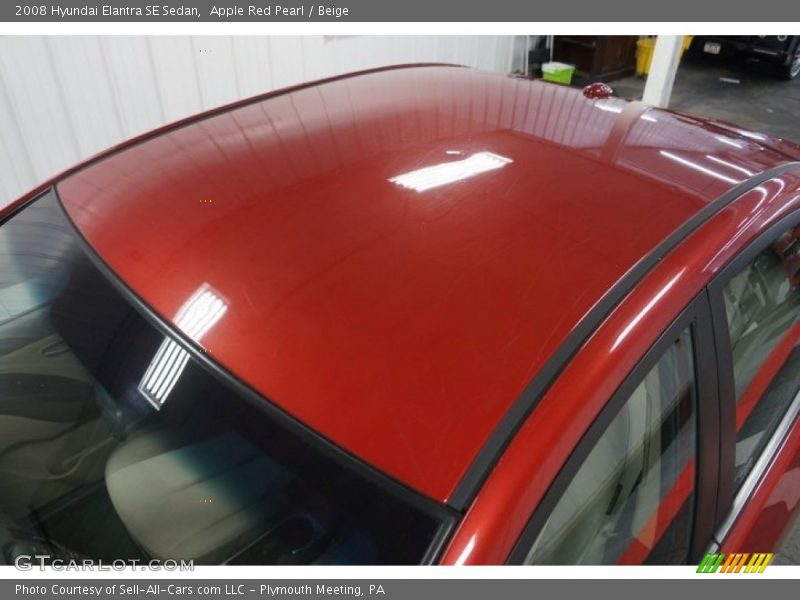 Apple Red Pearl / Beige 2008 Hyundai Elantra SE Sedan