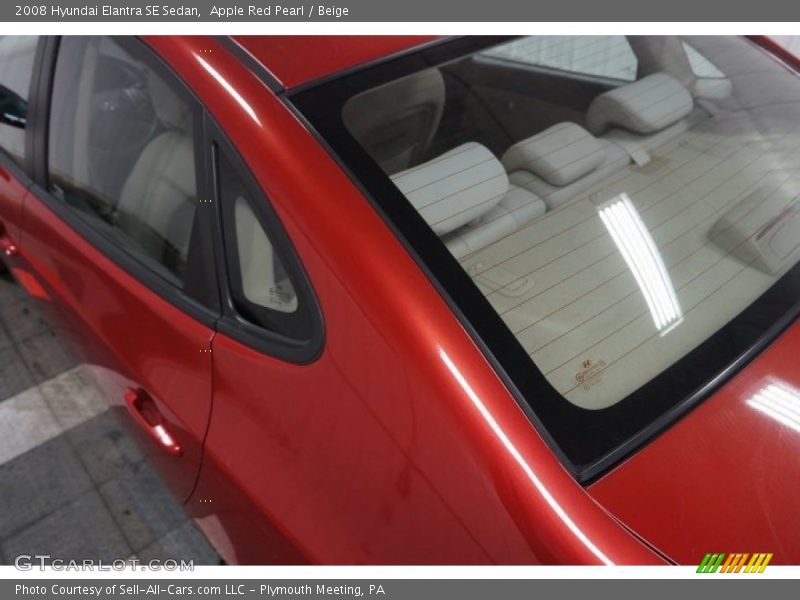 Apple Red Pearl / Beige 2008 Hyundai Elantra SE Sedan