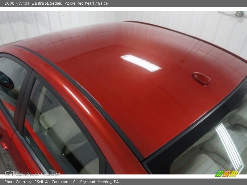 Apple Red Pearl / Beige 2008 Hyundai Elantra SE Sedan