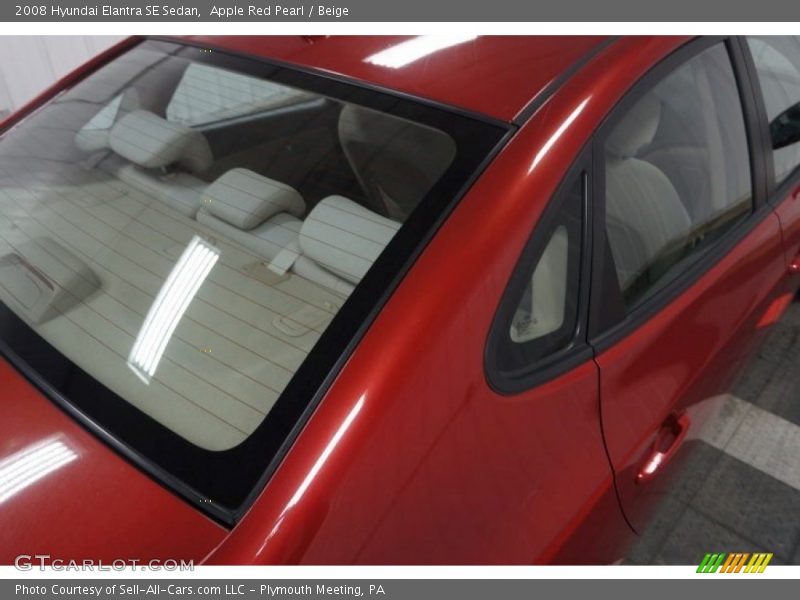 Apple Red Pearl / Beige 2008 Hyundai Elantra SE Sedan