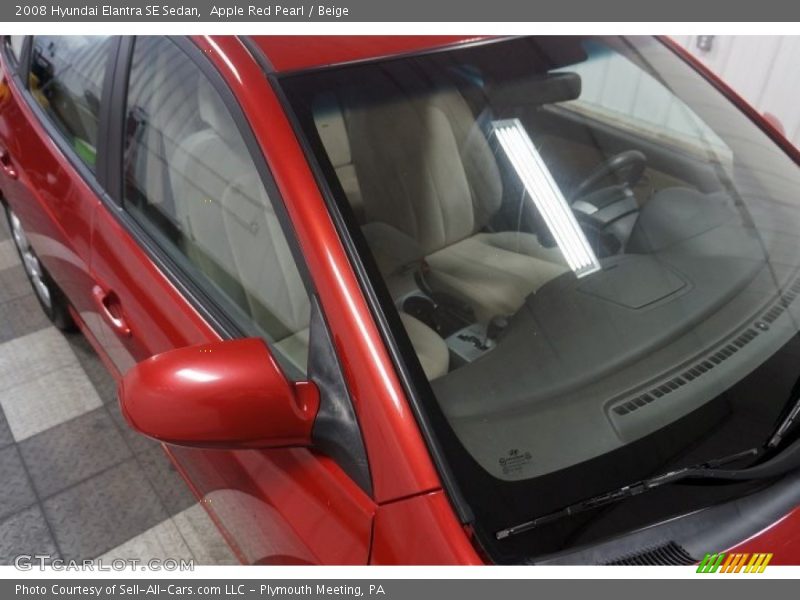 Apple Red Pearl / Beige 2008 Hyundai Elantra SE Sedan