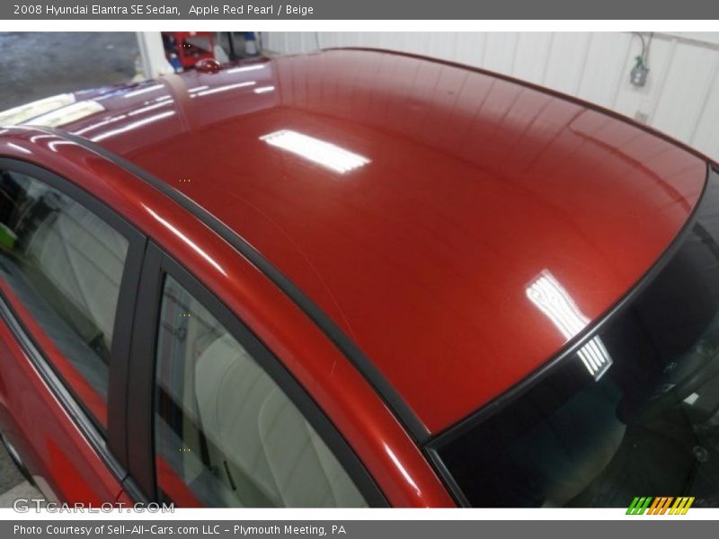 Apple Red Pearl / Beige 2008 Hyundai Elantra SE Sedan