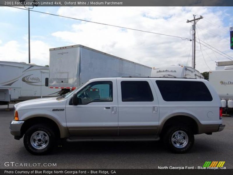 Oxford White / Medium Parchment 2001 Ford Excursion Limited 4x4