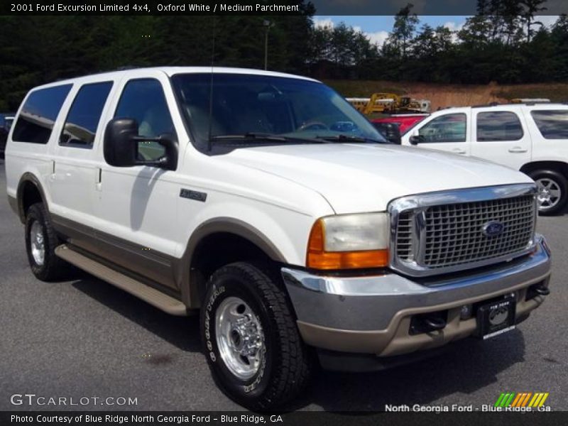Oxford White / Medium Parchment 2001 Ford Excursion Limited 4x4