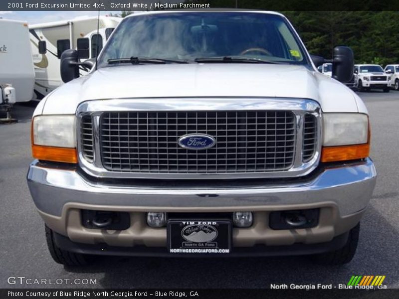 Oxford White / Medium Parchment 2001 Ford Excursion Limited 4x4