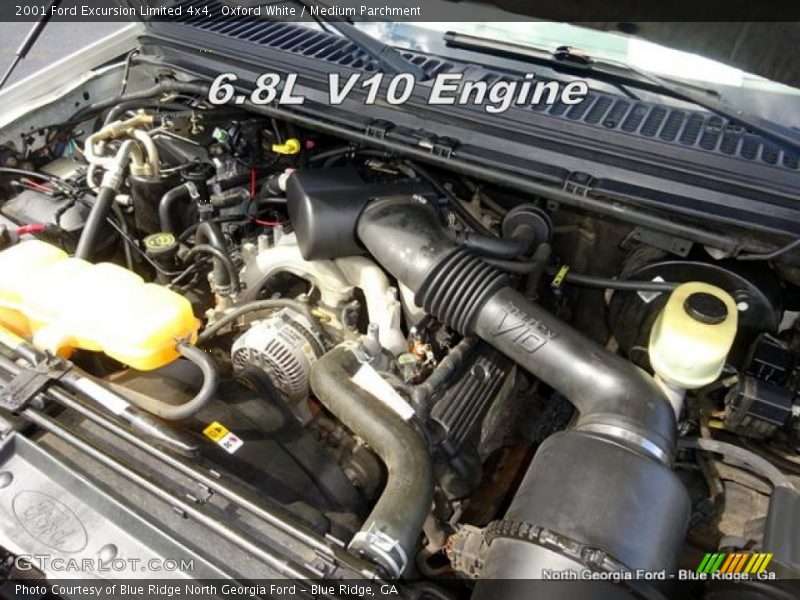 Oxford White / Medium Parchment 2001 Ford Excursion Limited 4x4