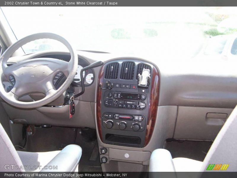Stone White Clearcoat / Taupe 2002 Chrysler Town & Country eL