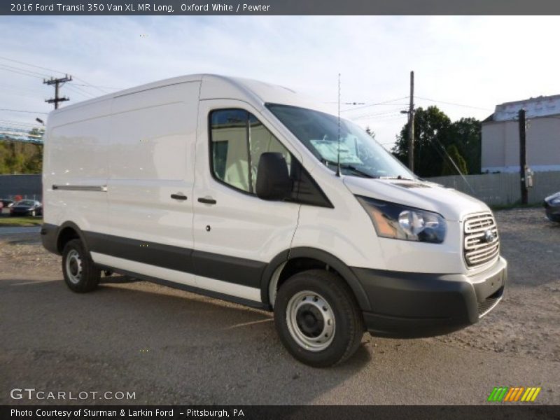 Oxford White / Pewter 2016 Ford Transit 350 Van XL MR Long